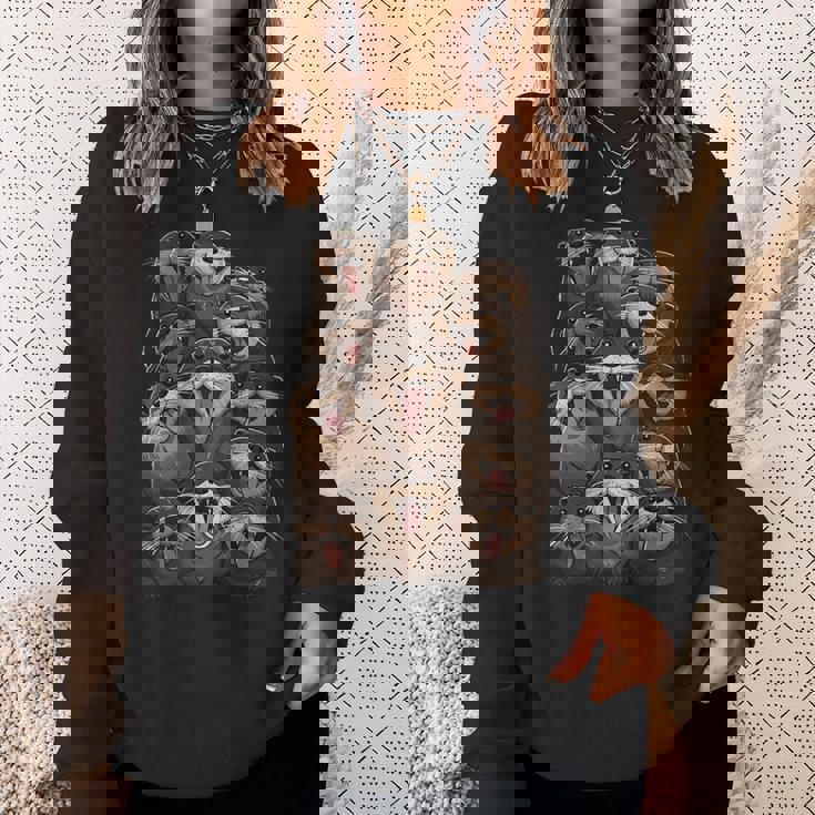 クレイジーカワウソ 長袖tシャツ スウェットシャツ 彼女への贈り物