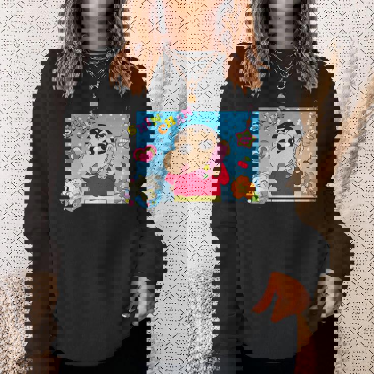 クレヨンしんちゃん 平成ごっこ しんちゃん 長袖tシャツ スウェットシャツ 彼女への贈り物