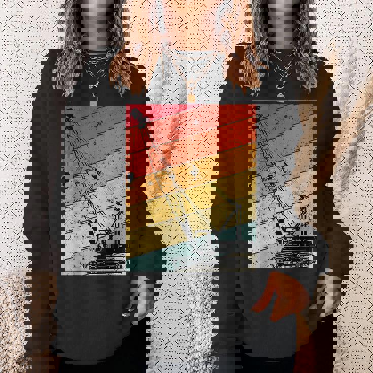 クレーン オペレーター 重機 おもしろい 建設 クレーン スウェットシャツ 彼女への贈り物