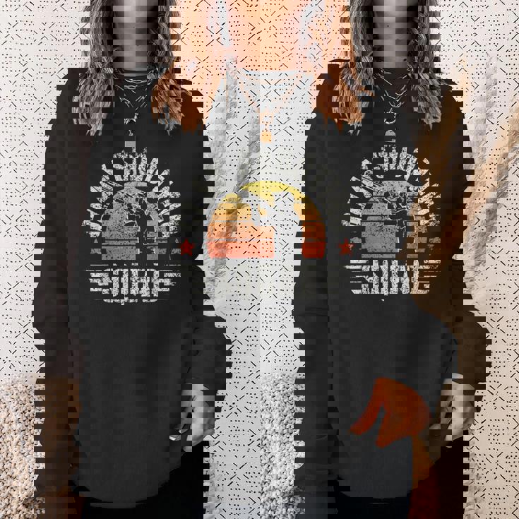 クレー射撃チーム トラップ ピジョン ショットガン からのプル クレー射撃 スウェットシャツ 彼女への贈り物