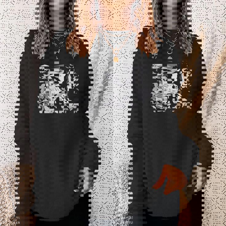 ゲルニカのアートワーク 長袖tシャツ スウェットシャツ 彼女への贈り物