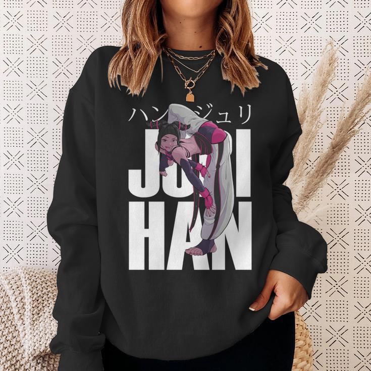 ゲーマープレイヤー愛好家向けジュリハンキャラクター 長袖tシャツ スウェットシャツ 彼女への贈り物