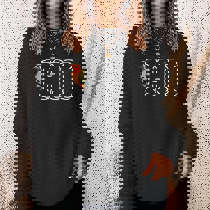 コガネメキシコインコ Hi 鳥 動物 図 バードウォッチング 贈り物 鳥類学者 生物学者 自然科学 スウェットシャツ 彼女への贈り物