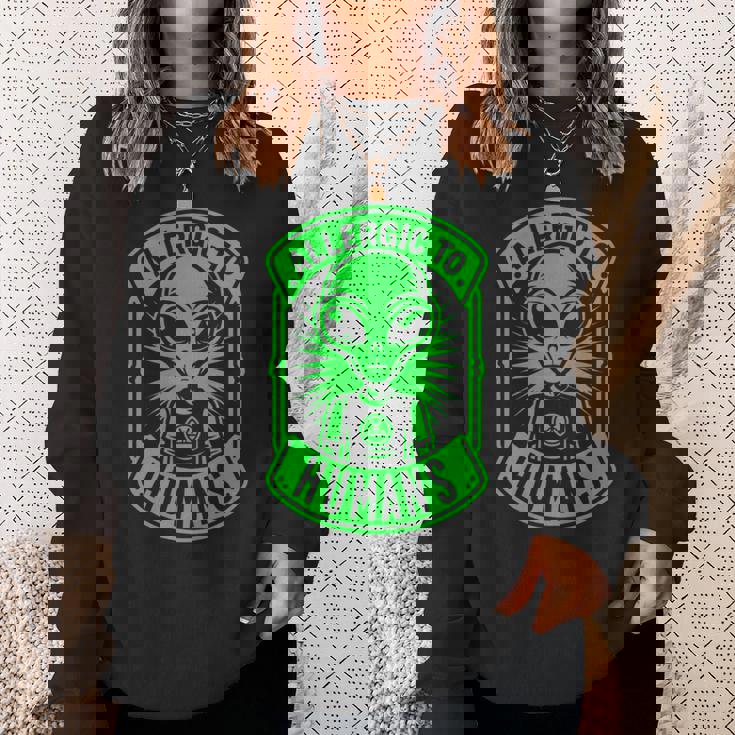 コズミックバランス ビジュアルユーモアコンセプト 長袖tシャツ スウェットシャツ 彼女への贈り物