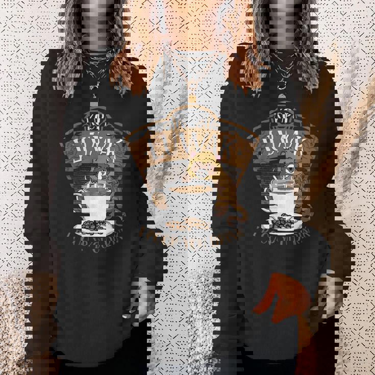 コピ ルワク パームシベット 発酵コーヒー I Poop You Drink Fun スウェットシャツ 彼女への贈り物