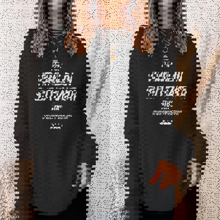 サウスダコタの朱色のものです 長袖tシャツ スウェットシャツ 彼女への贈り物