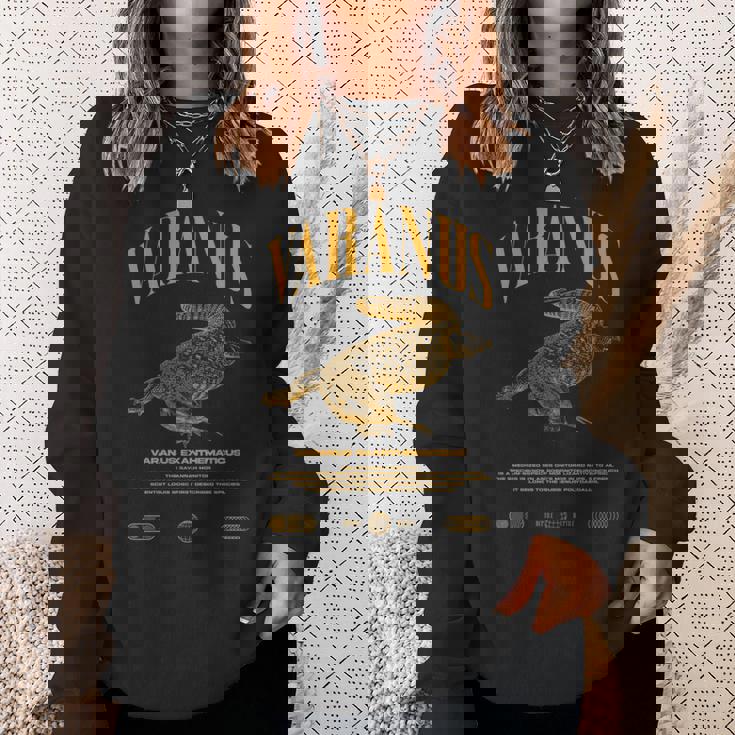 サバンナモニターモダンストリートウェアの爬虫類のキーパー 長袖tシャツ スウェットシャツ 彼女への贈り物