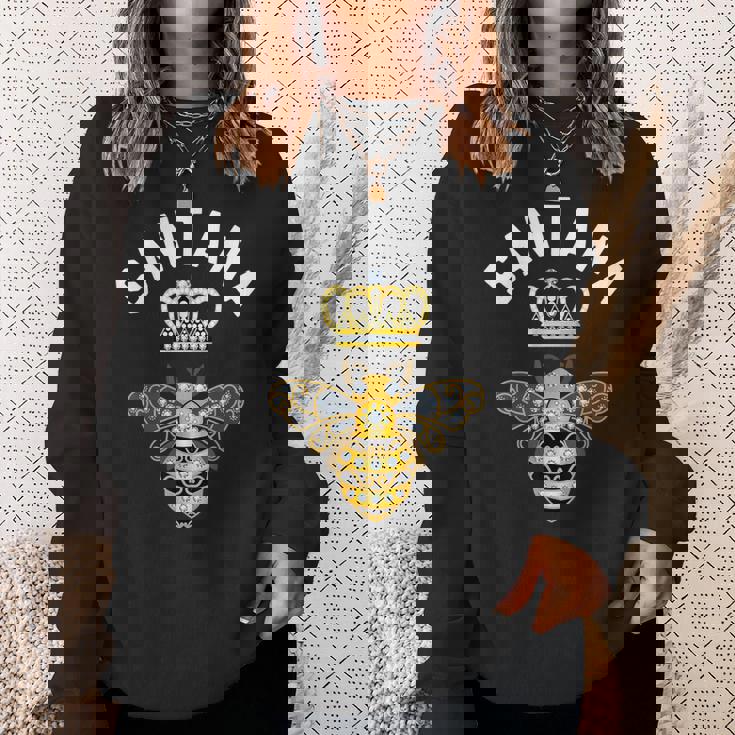 サンタナ 名前 サンタナ 誕生日プレゼント 女王 王冠 蜂 サンタナ スウェットシャツ 彼女への贈り物