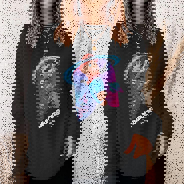 ザ・スーパーマリオギャラクシー・ムービー Mario Time 長袖tシャツ スウェットシャツ 彼女への贈り物