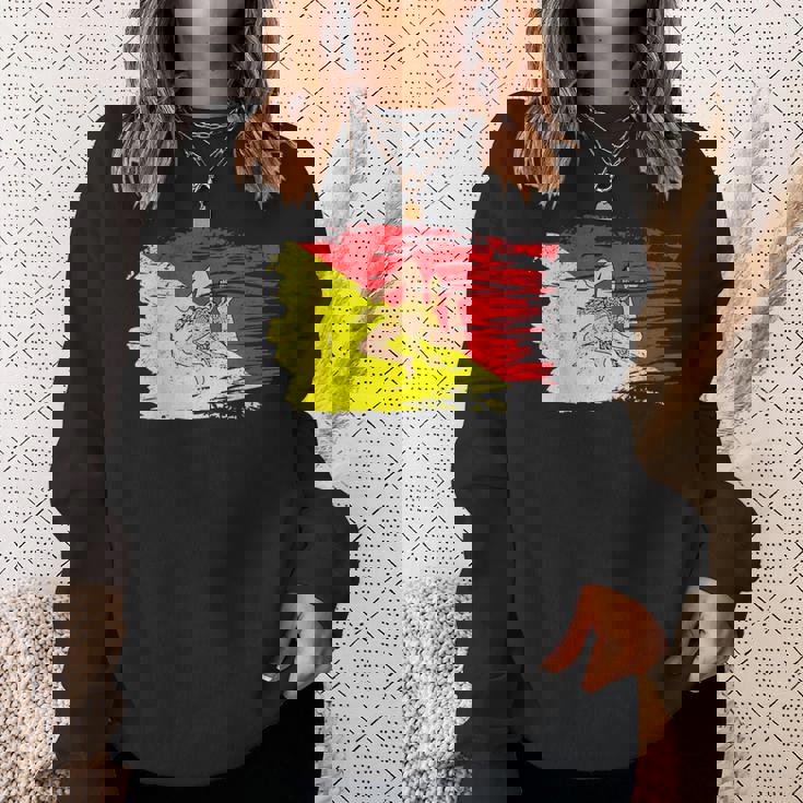 シチリア国旗 シチリア州パレルモ イタリア スウェットシャツ 彼女への贈り物