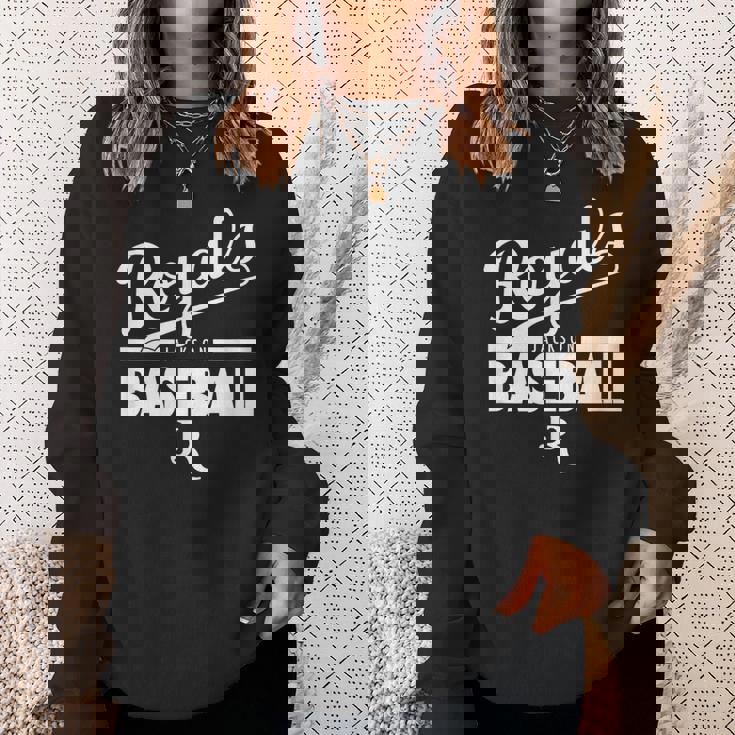 ジャクソン・ロイヤルズベースボールホワイト スウェットシャツ 彼女への贈り物