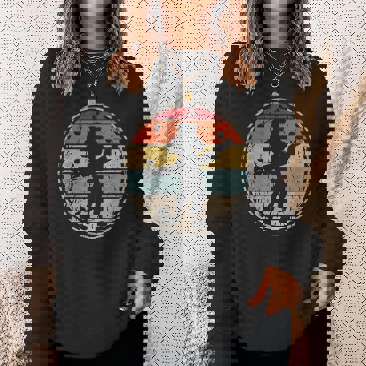 ジャグリングピエロ面白いサーカスジャグラー スウェットシャツ 彼女への贈り物