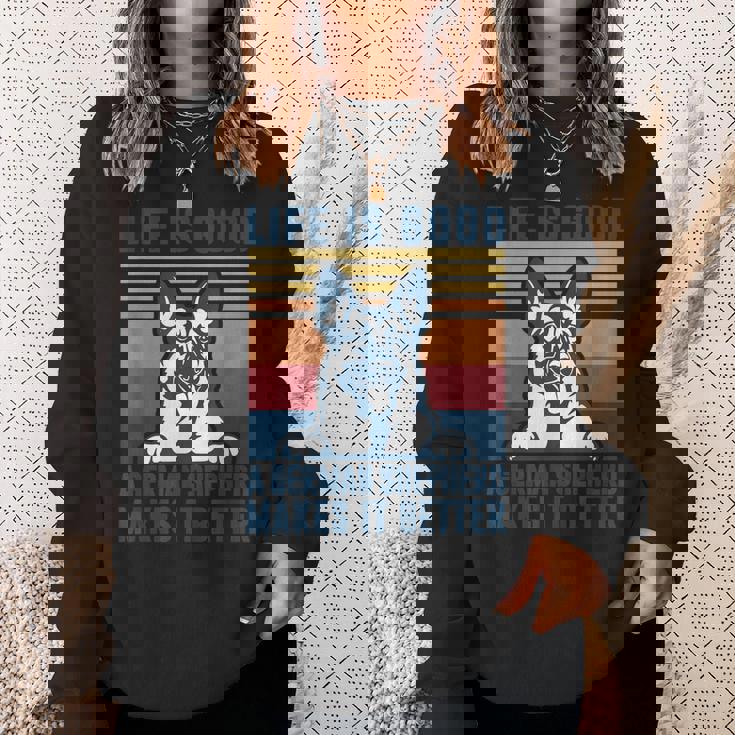 ジャーマンシェパード ギフト メンズ レディース 犬 父 母 ジャーマンシェパード スウェットシャツ 彼女への贈り物