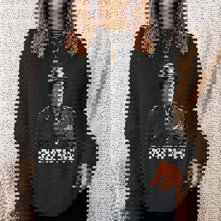 ジョージ・パットン 第二次世界大戦 勝利 記念 独立記念日 長袖tシャツ スウェットシャツ 彼女への贈り物