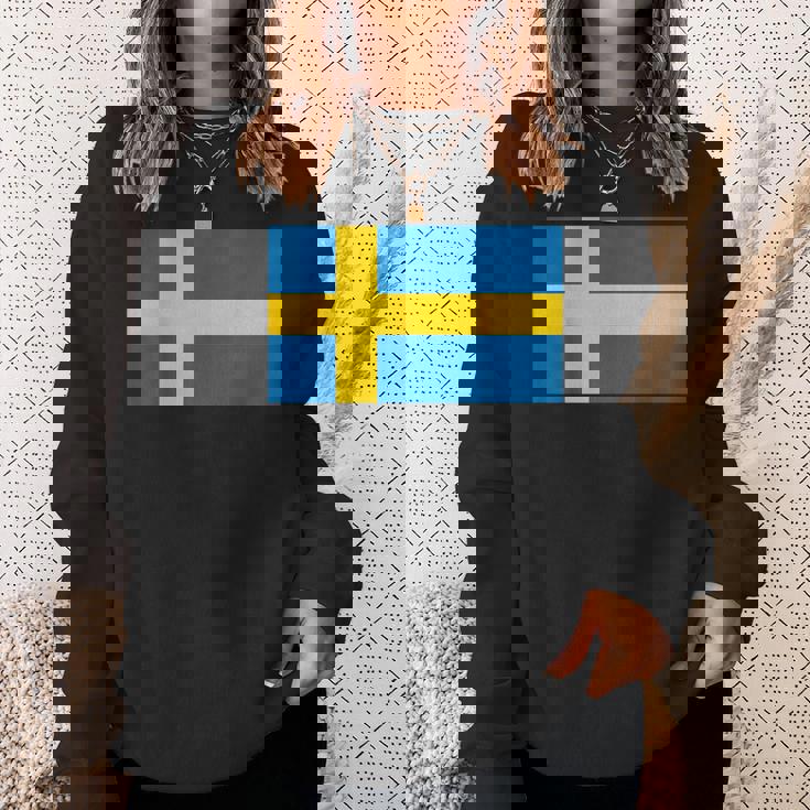 スウェーデンの国旗 スウェットシャツ 彼女への贈り物