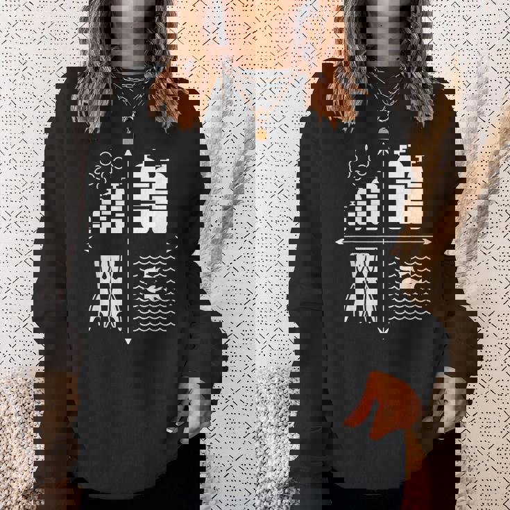 スキューバダイビングギア 水中ダイバー スキューバダイバー スウェットシャツ 彼女への贈り物