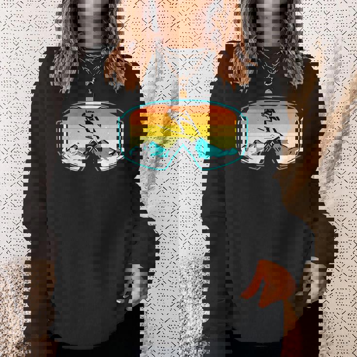 スキー 山 スキー ジャンプ スウェットシャツ 彼女への贈り物