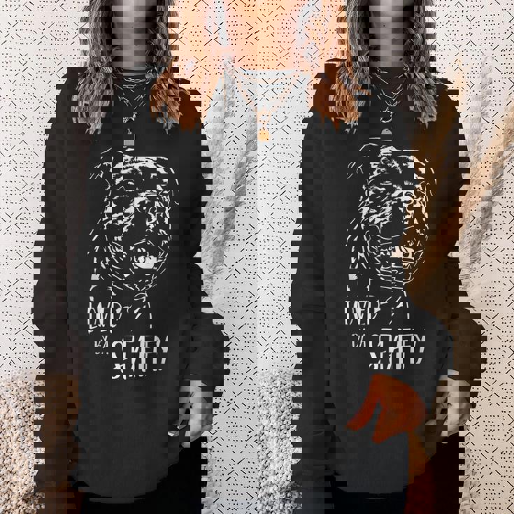 スタッフォードシャー・ブル・テリア 愛されるスタッフィー・ドッグのことわざ スウェットシャツ 彼女への贈り物