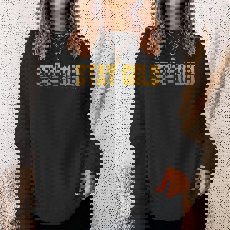 ステイゴールド、クラシック80年代。 スウェットシャツ 彼女への贈り物