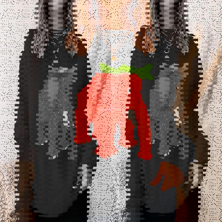 ストロベリーエレファントスティールブレインロットシークレットレアビデオゲーム スウェットシャツ 彼女への贈り物