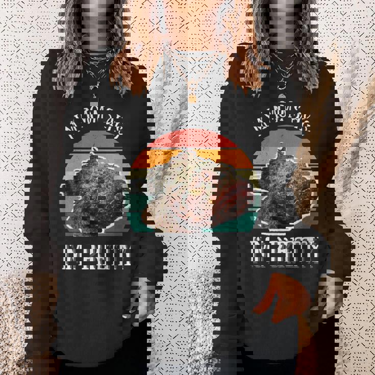 ストーンフィッシュ レトロ ミーム メンズ レディース キッズ スウェットシャツ 彼女への贈り物