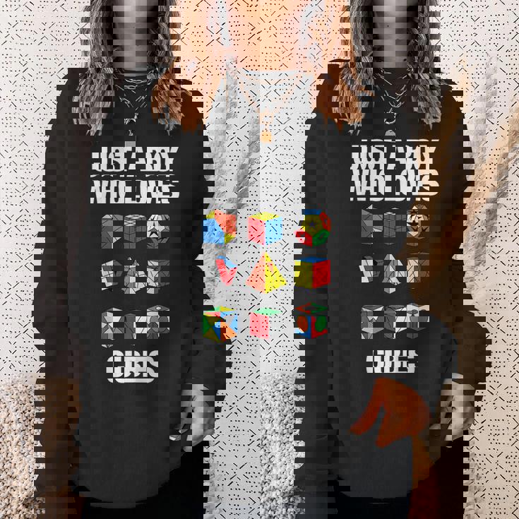 スピードキューブパズル キューブキューブ キッズ スウェットシャツ 彼女への贈り物