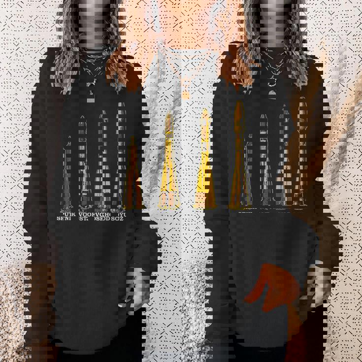 スプートニク ボストーク ヴォスホッド ソユズ ロケット ソ連 宇宙飛行機 スウェットシャツ 彼女への贈り物