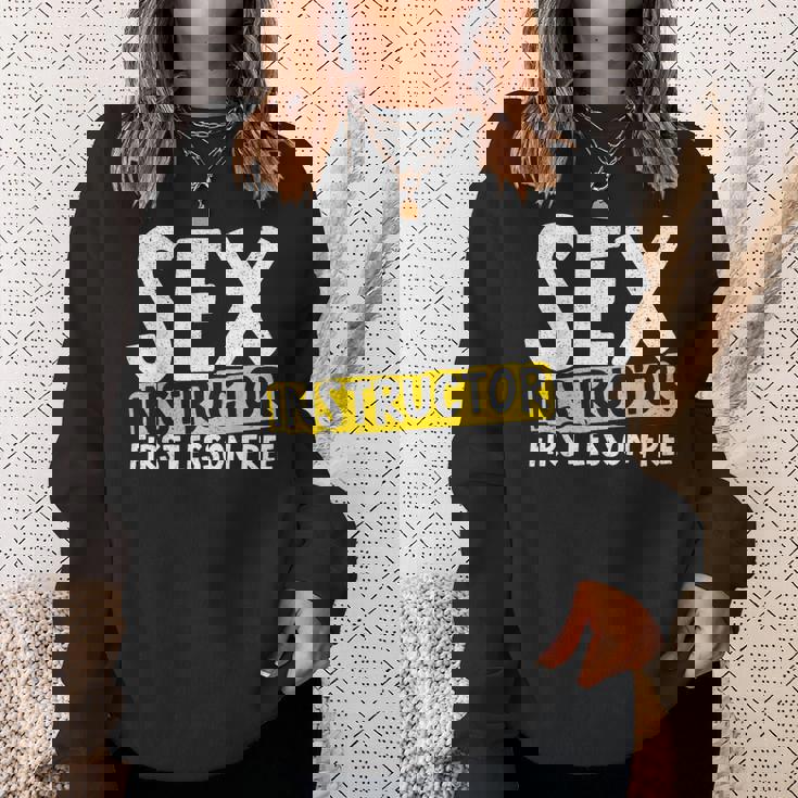 セックスインストラクター 初めてのレッスン 自由恋愛 セックス教師 スウェットシャツ 彼女への贈り物