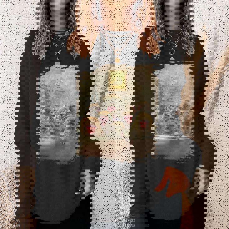 セルフケア お風呂 猿 お風呂 スウェットシャツ 彼女への贈り物