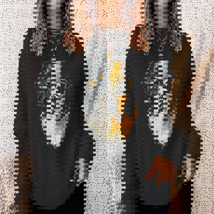 セントバーナード 犬 グラフィック ペット アートワーク セントバーナード スウェットシャツ 彼女への贈り物