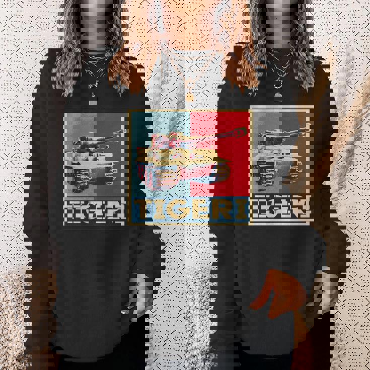 タイガー1装甲vi戦車 Ww2 ドイツ装甲車両 Afvアート 長袖tシャツ スウェットシャツ 彼女への贈り物