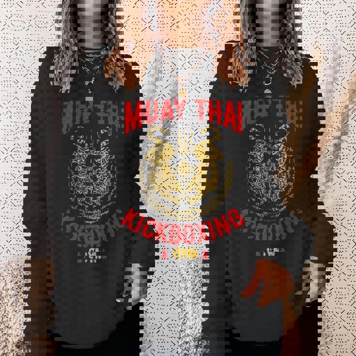 タイガームエタイキックボクシングジムmmaトレーニングギフト スウェットシャツ 彼女への贈り物