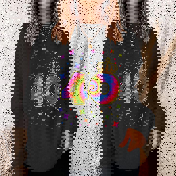 タイダイ 40歳の誕生日パーティー 40歳 お祝い スウェットシャツ 彼女への贈り物