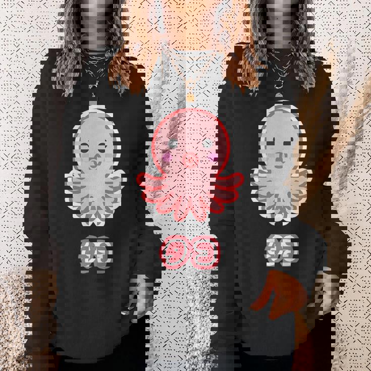 タコ【どうぶつフレンズ】蛸 水族館 ゆるくて かわいい 面白 動物 キャラクター スウェットシャツ 彼女への贈り物