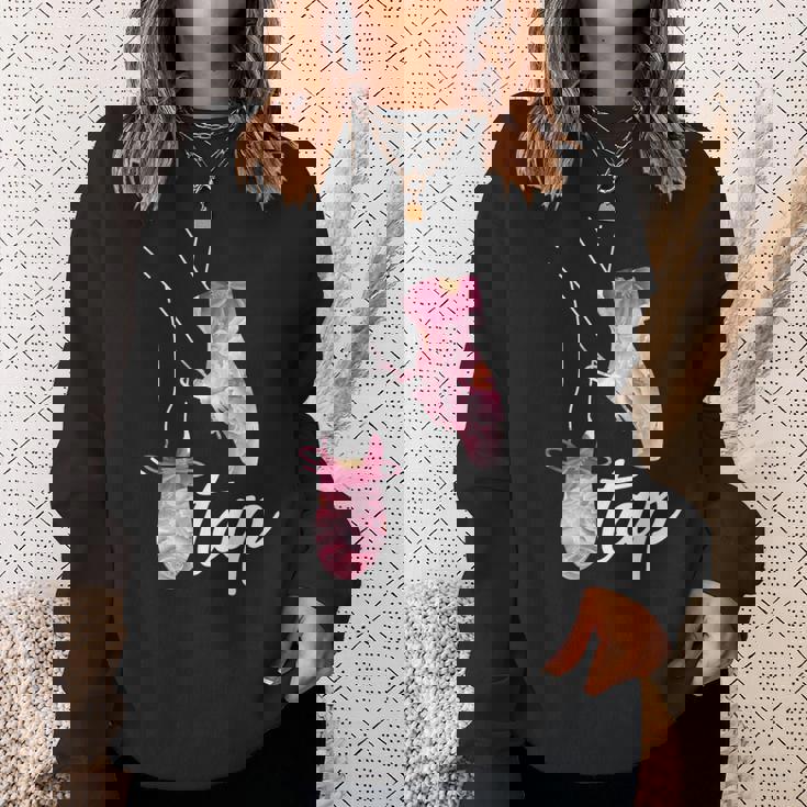 タップダンサー レトロフラワー タップダンサーデザイン タップダンス スウェットシャツ 彼女への贈り物