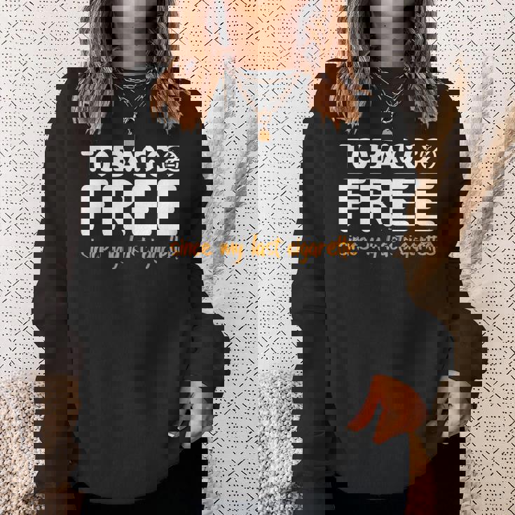 タバコ禁煙 おもしろ タバコ 禁煙 ギフト スウェットシャツ 彼女への贈り物