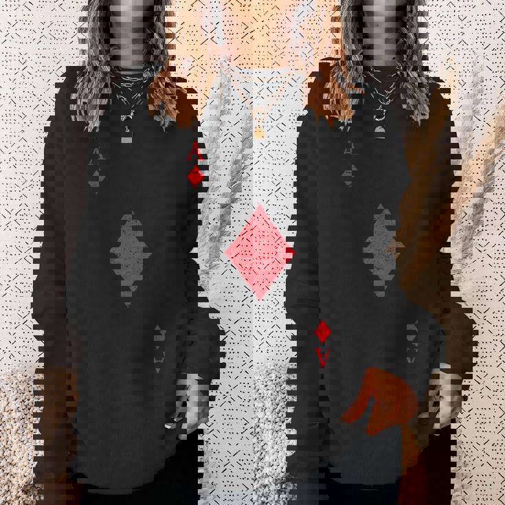 ダイヤのエース トランプ シャツ イージー ハロウィン コスチューム スウェットシャツ 彼女への贈り物