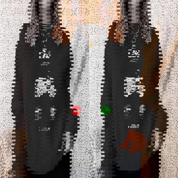 ダックス50 原付バイク レトロ ヴィンテージ 日本 スウェットシャツ 彼女への贈り物