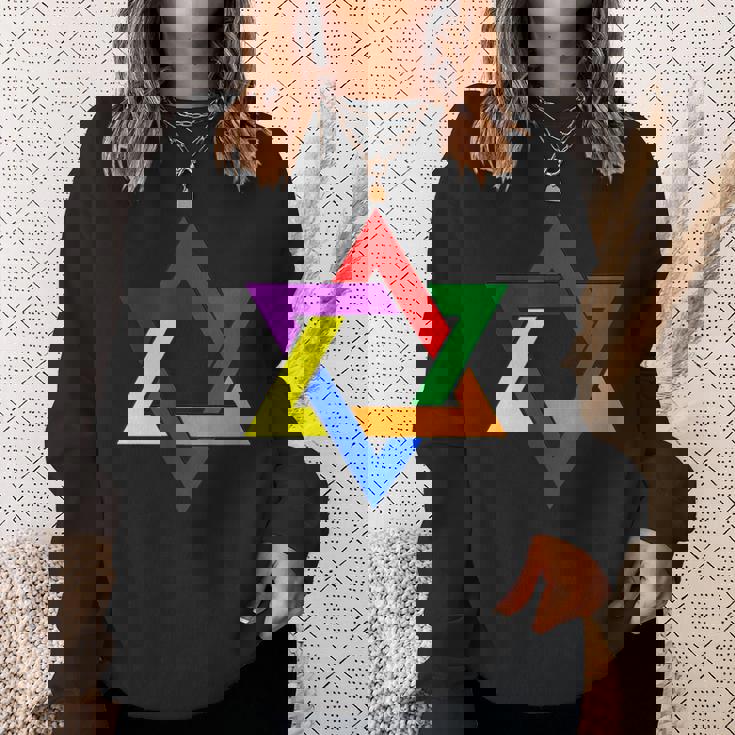 ダビデの星 Lgbt スウェットシャツ 彼女への贈り物
