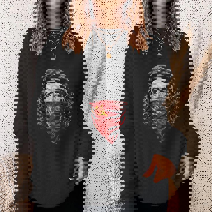 チェゲバラソビエトハンマーと鎌 レッドバンダナ スウェットシャツ 彼女への贈り物