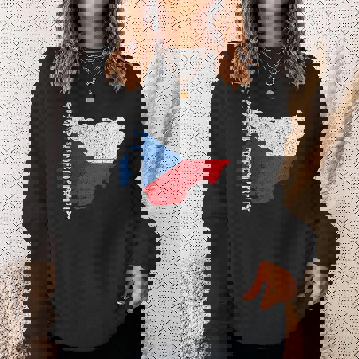 チェコ共和国 チェコ 国旗 チェコ ルーツ 地図 チェコ プライド スウェットシャツ 彼女への贈り物