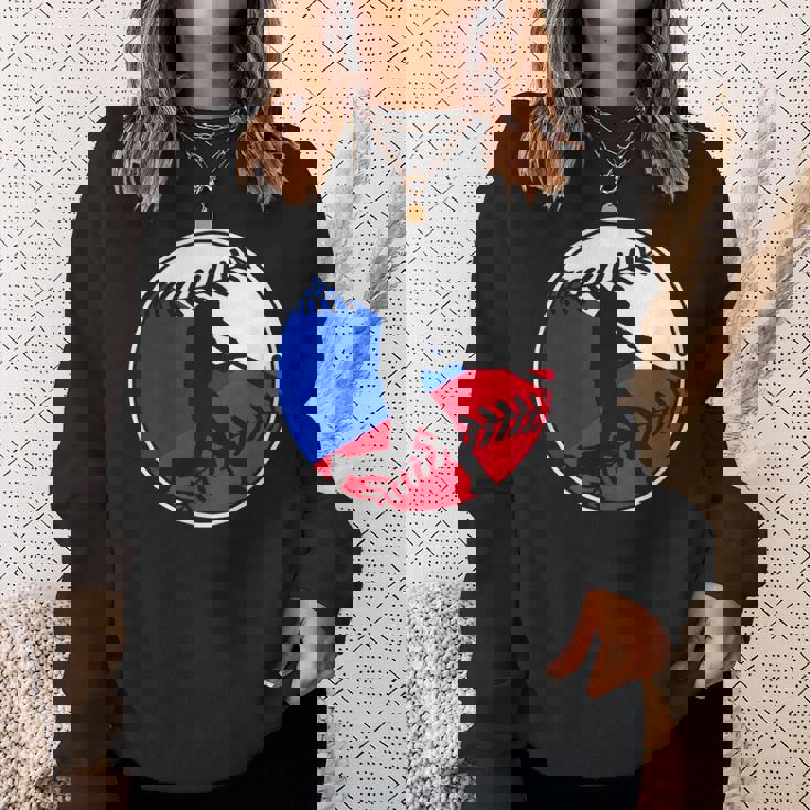 チェコ国旗 野球ヒッター チェコ国旗 スウェットシャツ 彼女への贈り物