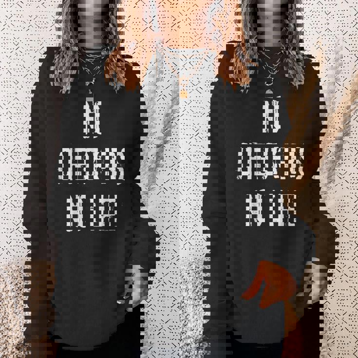 チェッカーズ プレイヤー ボードゲーム愛好家 スウェットシャツ 彼女への贈り物