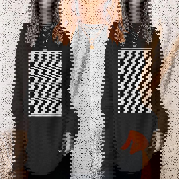 チェッカー柄チェス スウェットシャツ 彼女への贈り物