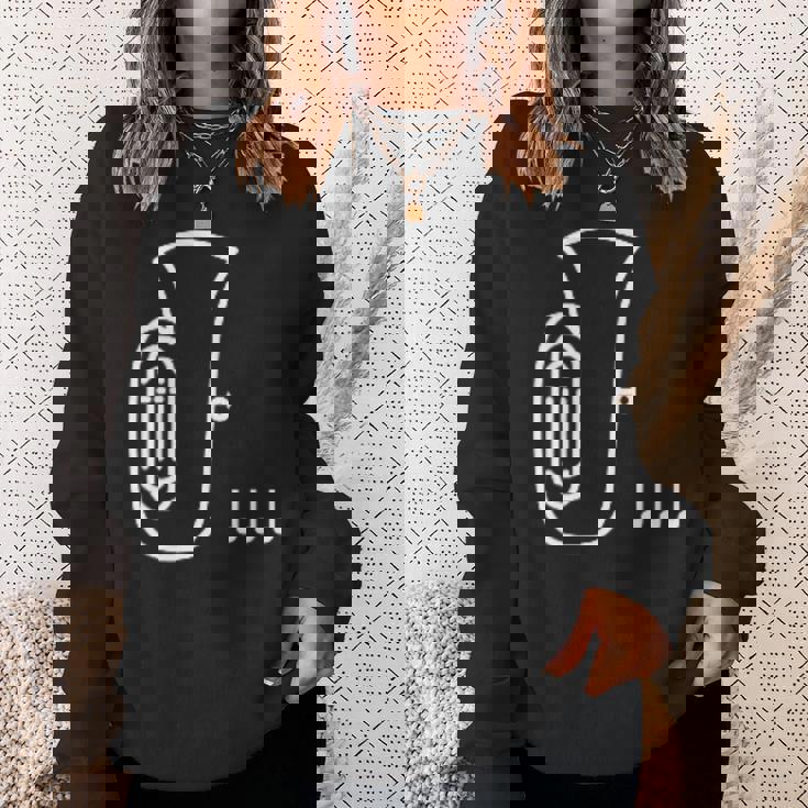 チューバ 楽器 吹奏楽 オーケストラ シンプル 音楽 スウェットシャツ 彼女への贈り物