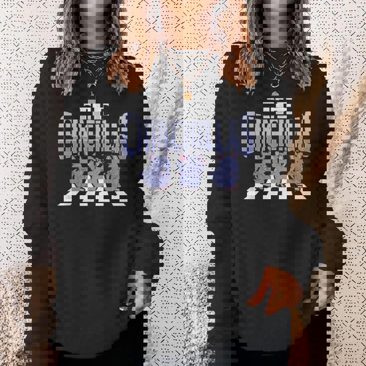 チンチラペットを飼う人のためのチンチラペデストリアンデザイン スウェットシャツ 彼女への贈り物