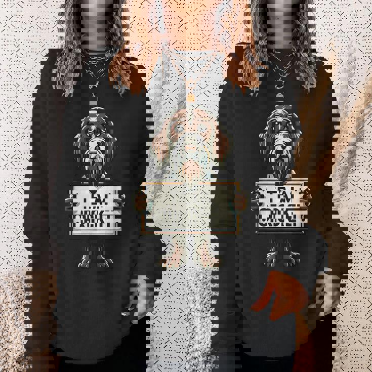 チームクリケット、クリケットの正義、犬好き、ハンティングドッグ スウェットシャツ 彼女への贈り物