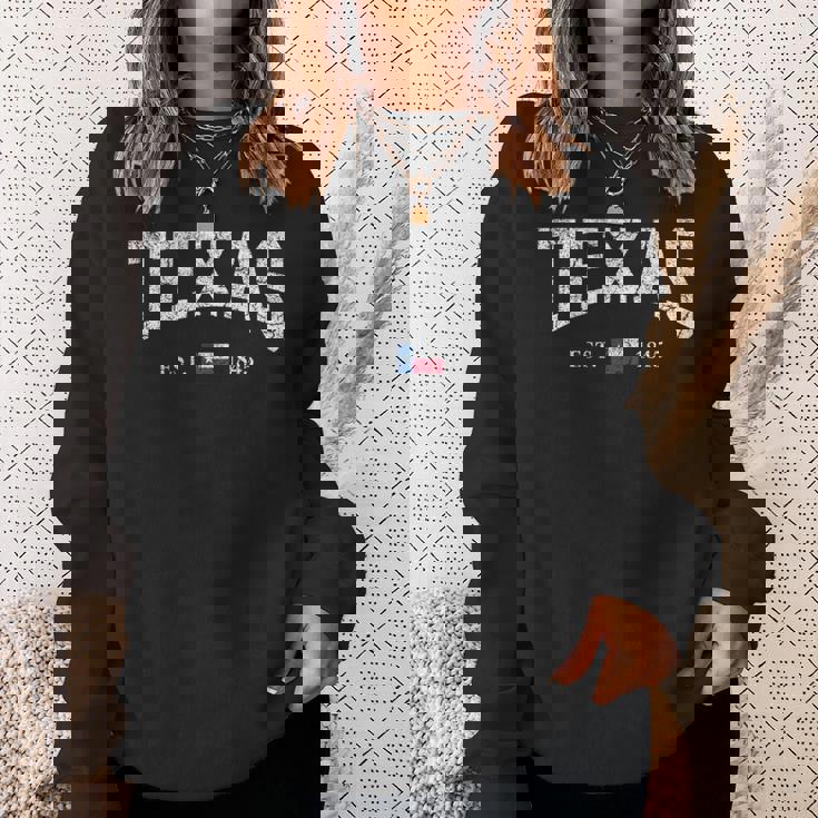 テキサスtシャツ レディース メンズ キッズ テキサス州旗 アンティーク調 長袖tシャツ スウェットシャツ 彼女への贈り物