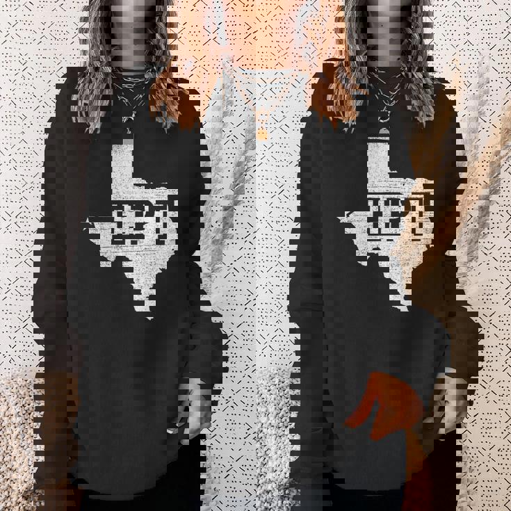 テキサスシルエットのept El Paso Txデザイン。 スウェットシャツ 彼女への贈り物