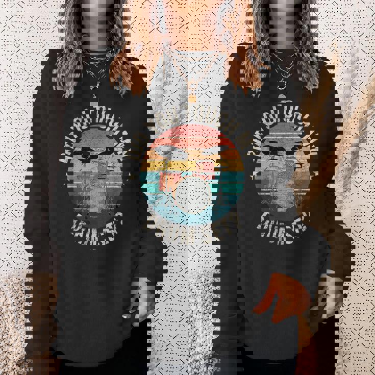 ディッド・ユー・タッチ・マイ・ドラム・セット・ファニー・ドラマー・パーカッション・ドラム スウェットシャツ 彼女への贈り物